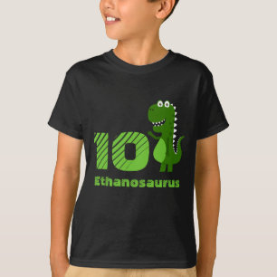 T-shirt Dinosaure personnalisé 10e anniversaire