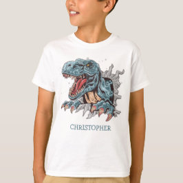 T-shirt Dinosaure t-rex personnalisé cadeau d'anniversaire