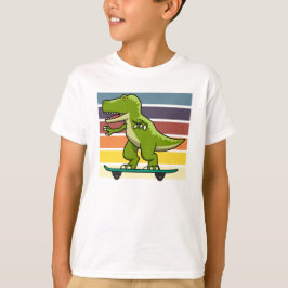T-shirt Dinosaure T-Rex skater
