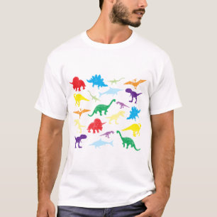 T-shirt Dinosaures colorés Motif pour enfants