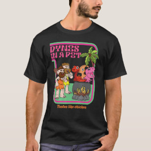 T-shirt Dinosaures Dans Un Pot  A Le Goût De Poulet  Dinos