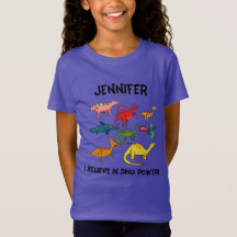 Dinosaures de dessin animé colorés avec nom person
