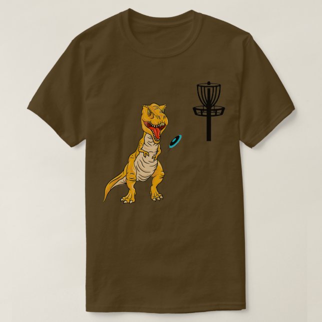 T-shirt Dinosaures de golf de disque pour les golfeurs de  (Design devant)