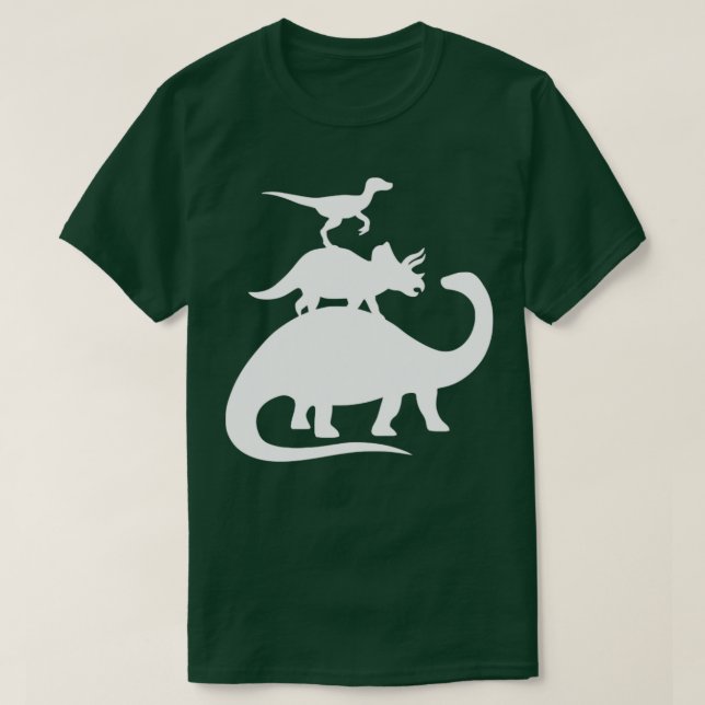 T-shirt Dinosaures empilés (Design devant)