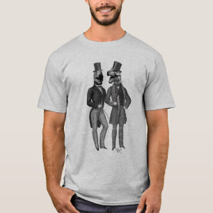 T-shirt Dinosaures Hommes Sortent La Nuit