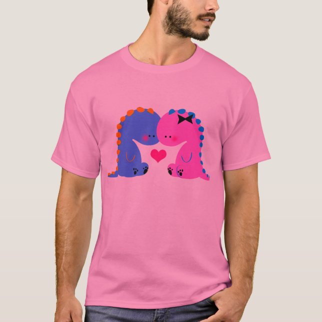 T-shirt Dinosaures mignons de //de chemise de dinosaure (Devant)