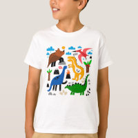 Dinosaures motif transparent