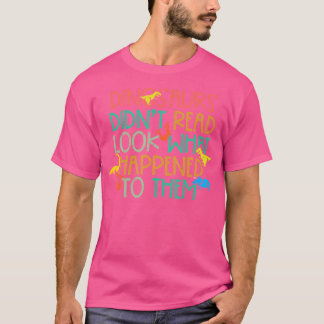 T-shirt Dinosaures N'A Pas Lu Drôle Livre Les Garçons Love