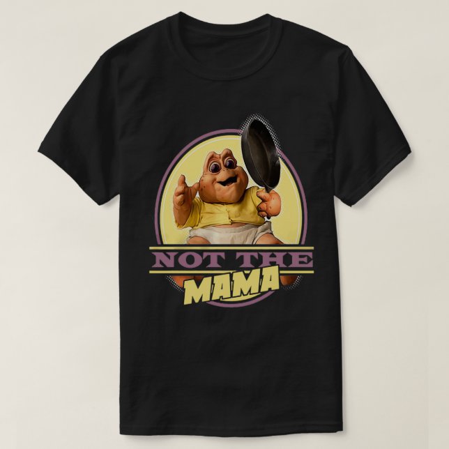 T-shirt Dinosaures Pas Les Mama DNS0020501BLK Mens  (Design devant)