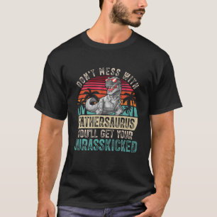 T-shirt Dinosaures père Dinosaures père rétro Fête des pèr