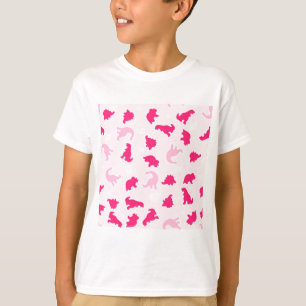 T-shirt dinosaures roses