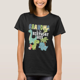 T-shirt Dinosaures Thème Anniversaire Grand-Mère De L'An