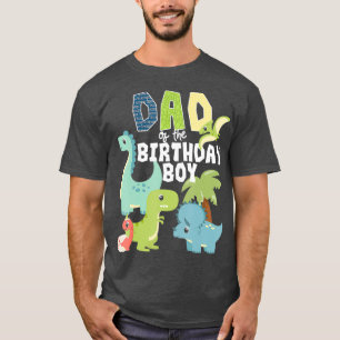 T-shirt Dinosaures Thème Anniversaire Papa Du Garçon D'Ann