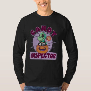 T-shirt Dinosaurier Candy Inspecteur Halloween Party pour 