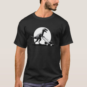 T-shirt Dinosaurus tondeuse à gazon drôle tonte pelouse ja