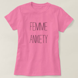 T-shirt d'inquiétude de femme