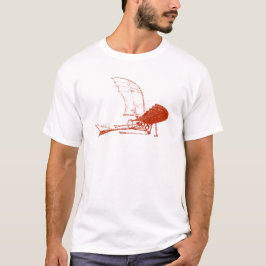 T-shirt d'insecte d'avion de Leonardo da Vinci