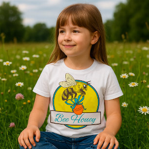 T-shirt d'insectes jaunes de miel d'abeille