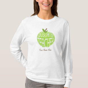 T-shirt d'institutrice gardienne - Apple vert