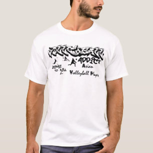 T-shirt d'intoxiqué de volleyball