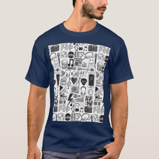 T-shirt Diodles de musique Graphique 1