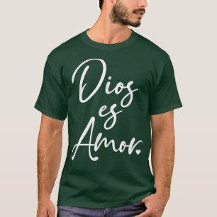T-shirt Dios es Amor Tee God is Love Christian Spanish for