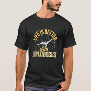 T-shirt Diplodocus Dinosaur Cool actuel