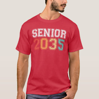 T-shirt Diplômé 2035 Diplômé Rétro Vintage drôle