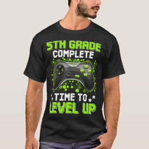 T-shirt Diplômé de 5e année en matière de jeu