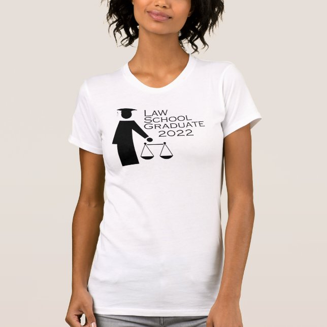 T-shirt Diplômé de la faculté de droit 2022 (Devant)