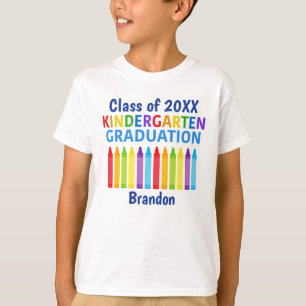 T-shirt Diplômé de maternelle 2026 Enfant personnalisé