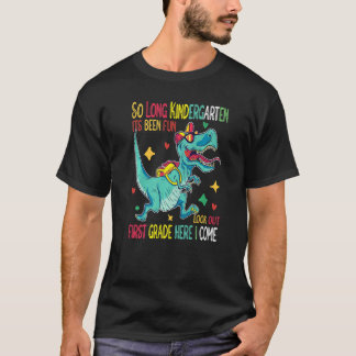 T-shirt Diplôme de maternelle d'adieu dinosaure pour garço
