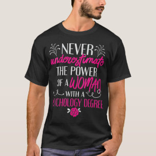 T-shirt Diplôme de psychologie féminine Diplôme de doctora