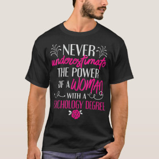 T-shirt Diplôme de psychologie féminine Diplôme de doctora