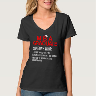 T-shirt Diplôme d'études de MBA