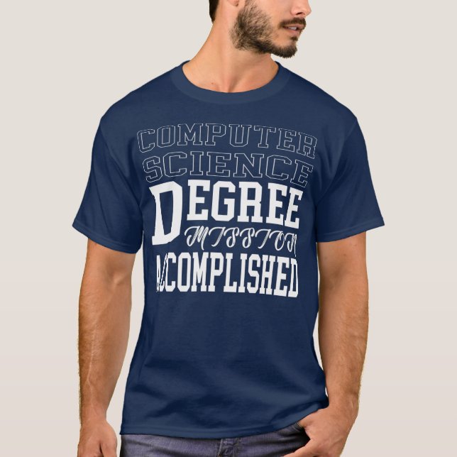 T-shirt Diplôme d'informatique pour les études collégiales (Devant)