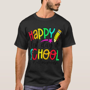 T-shirt Diplôme Joyeux Jour De L'École Enseignant Pour Enf