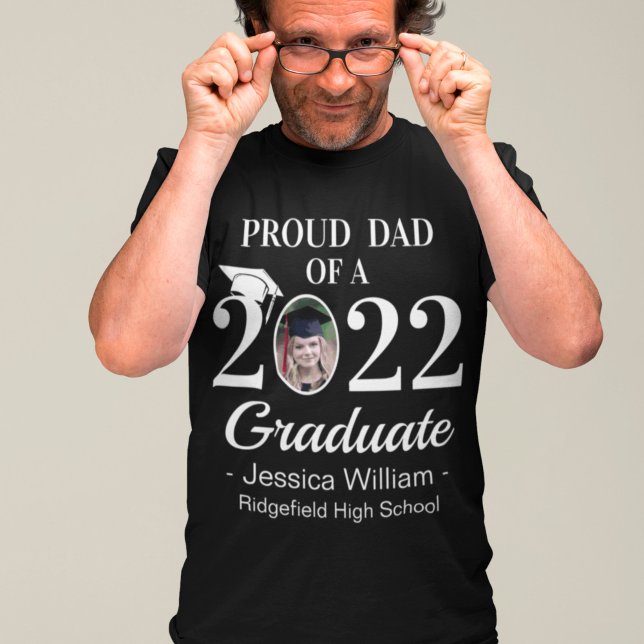 T-shirt Diplôme Personnalisé Famille Fier Avec Photo Gradu (Créateur téléchargé)