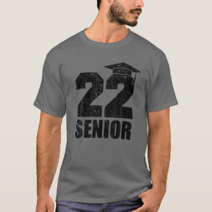 T-shirt Diplômé senior 22e année 2022 Joueur de basket-bal