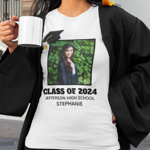 T-shirt Diplôme sur mesure Portrait principal Photo femme