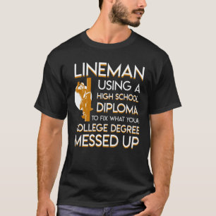 T-shirt Diplôme universitaire de difficulté de monteur d
