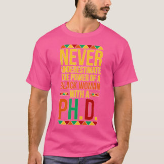 T-shirt Diplômée noire de la Femme noire Docteur noir P