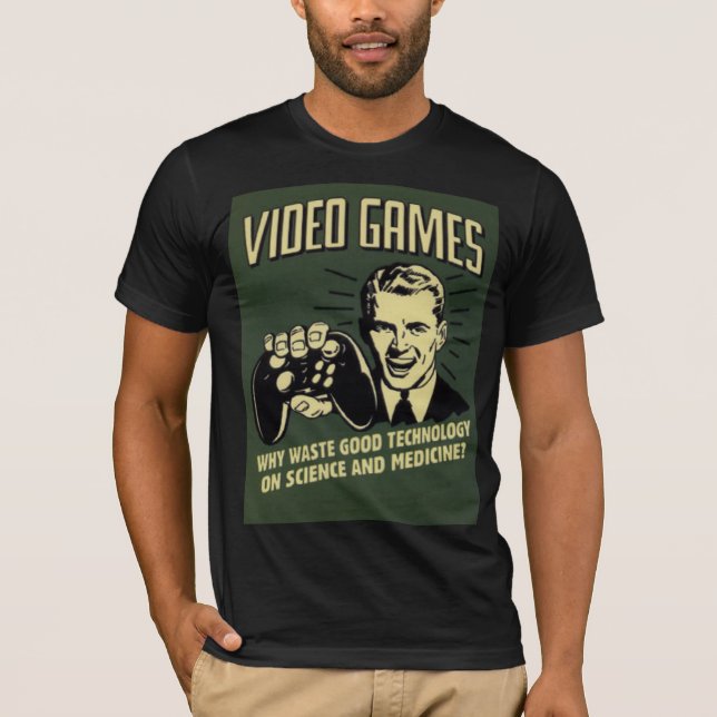 T-shirt Dire drôle de jeu vidéo (Devant)
