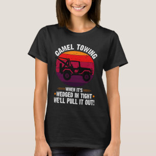 T-shirt Dire Drôle Halloween Camel Towing Retro Adulte Hu