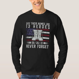 T-shirt Dire Leurs Noms Joe Fallen Soldats 13 Héros