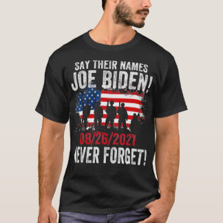 T-shirt Dire Leurs Noms Joe Noms Des Soldats Fallen 13 Il