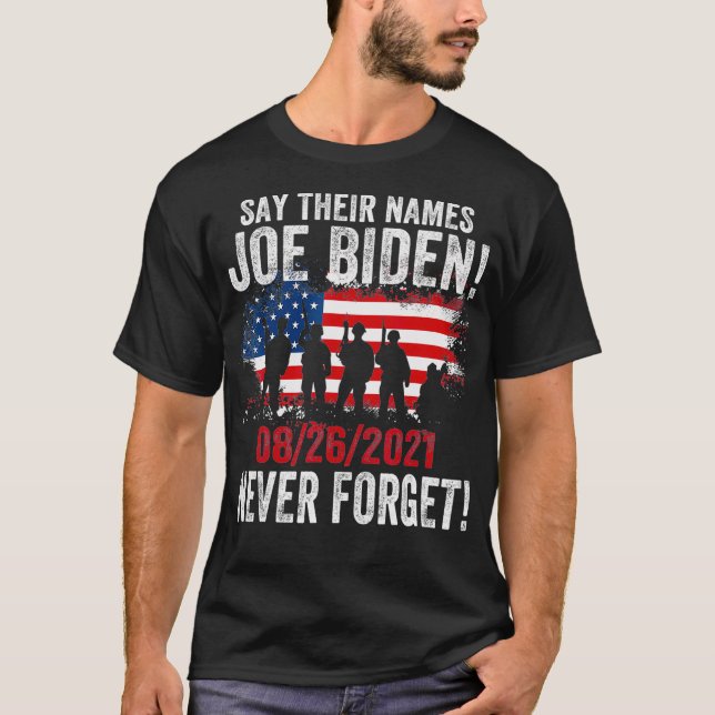 T-shirt Dire Leurs Noms Joe Noms Des Soldats Fallen 13 Il (Devant)