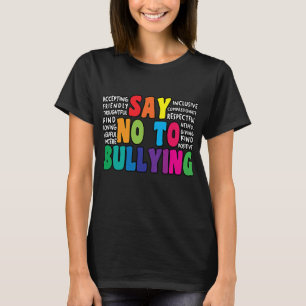 T-shirt Dire Non Au Harcèlement Mouvement Anti Harcèlemen