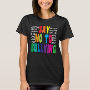 T-shirt Dire Non Au Harcèlement Mouvement Anti Harcèlemen