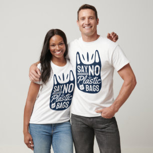 T-shirt Dire Non Aux Sacs En Plastique - Gras Grocery Sac 